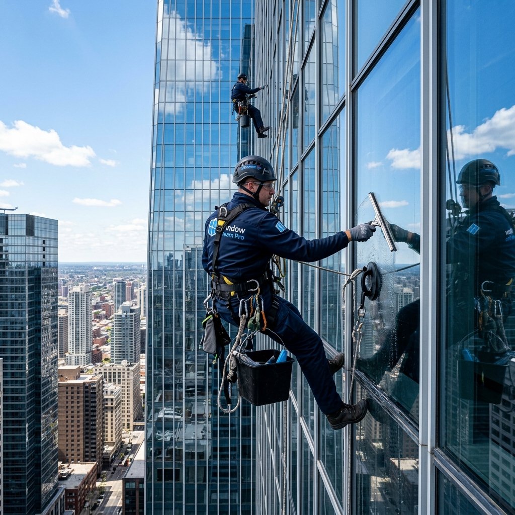 Commercial Cleaning by Window Gleam Pro staff